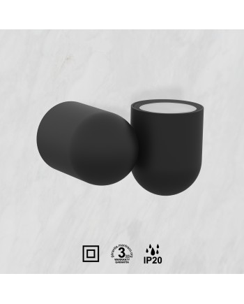 IOS * FOCO/APLIQUE NEGRO 1L*GU10